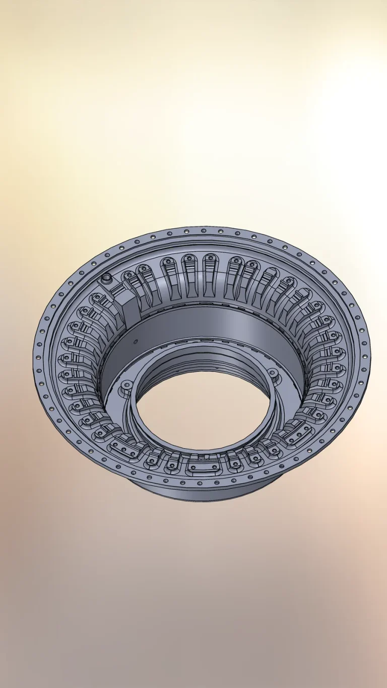 Roller bearing cage: CAD model