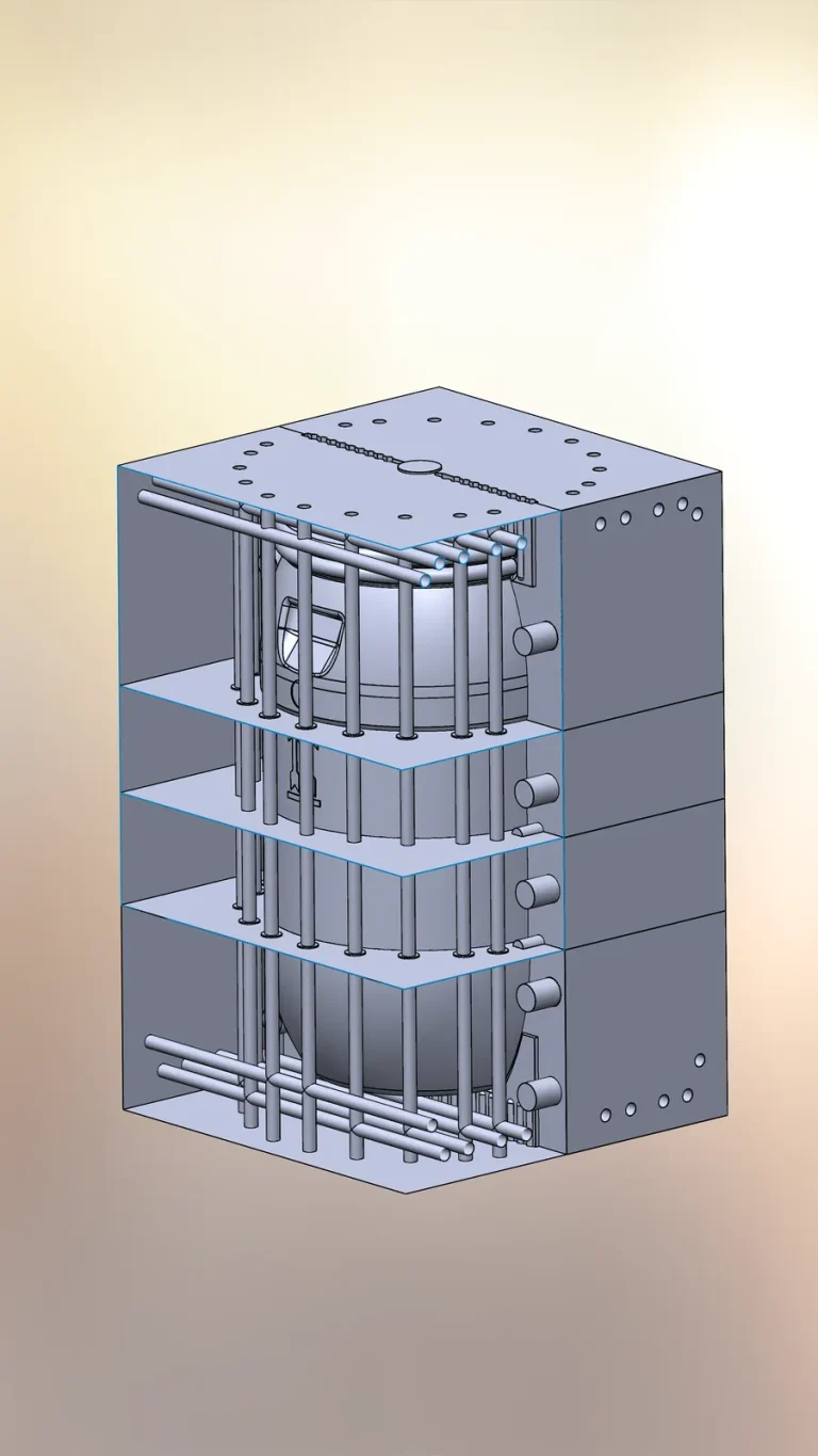 Blow mold assembly: finished part