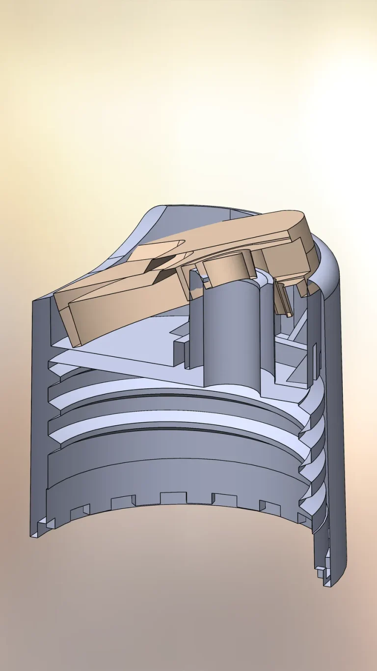 Cap mold core: CAD model