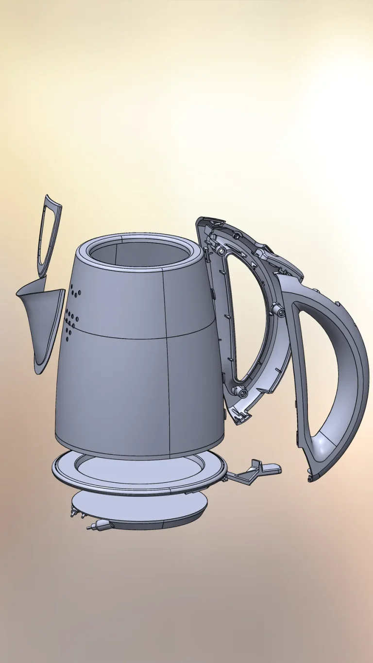 Electric kettle: CAD model