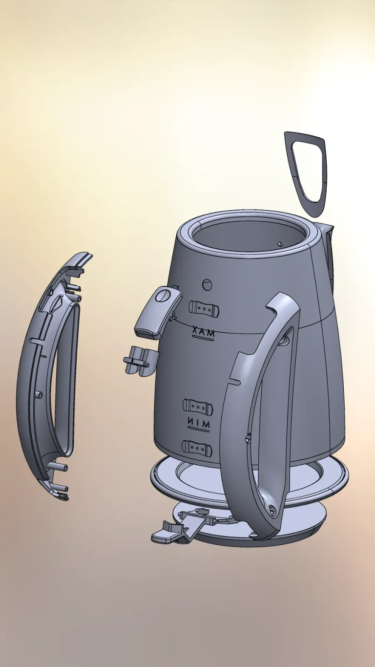 Electric kettle: finished part