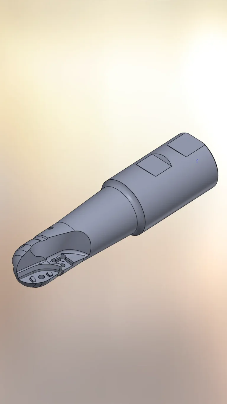 End mill: CAD model