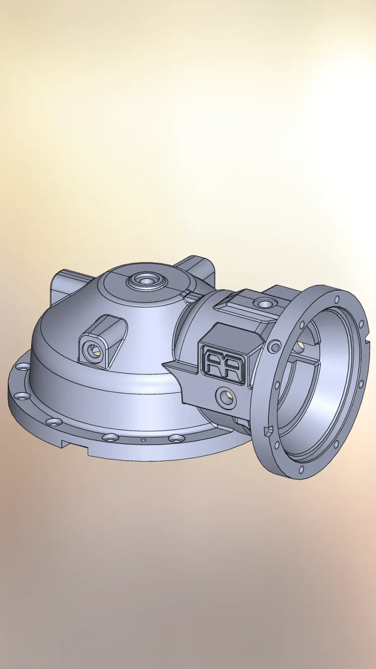 Gearbox housing: CAD model