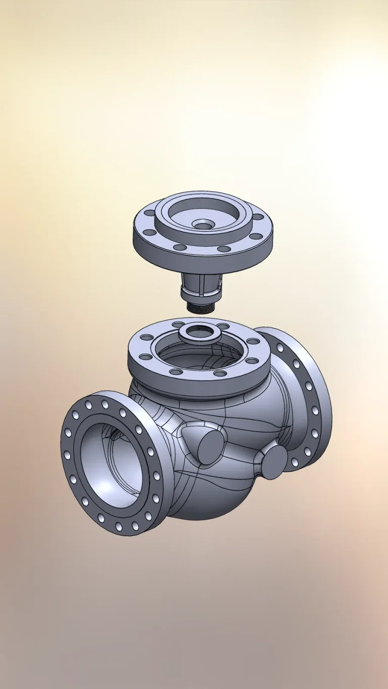 Globe valve: CAD model