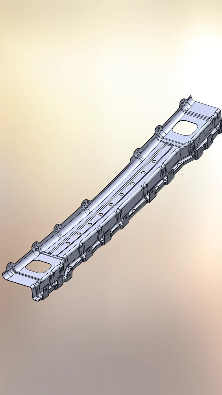 Linear guide rail: CAD model