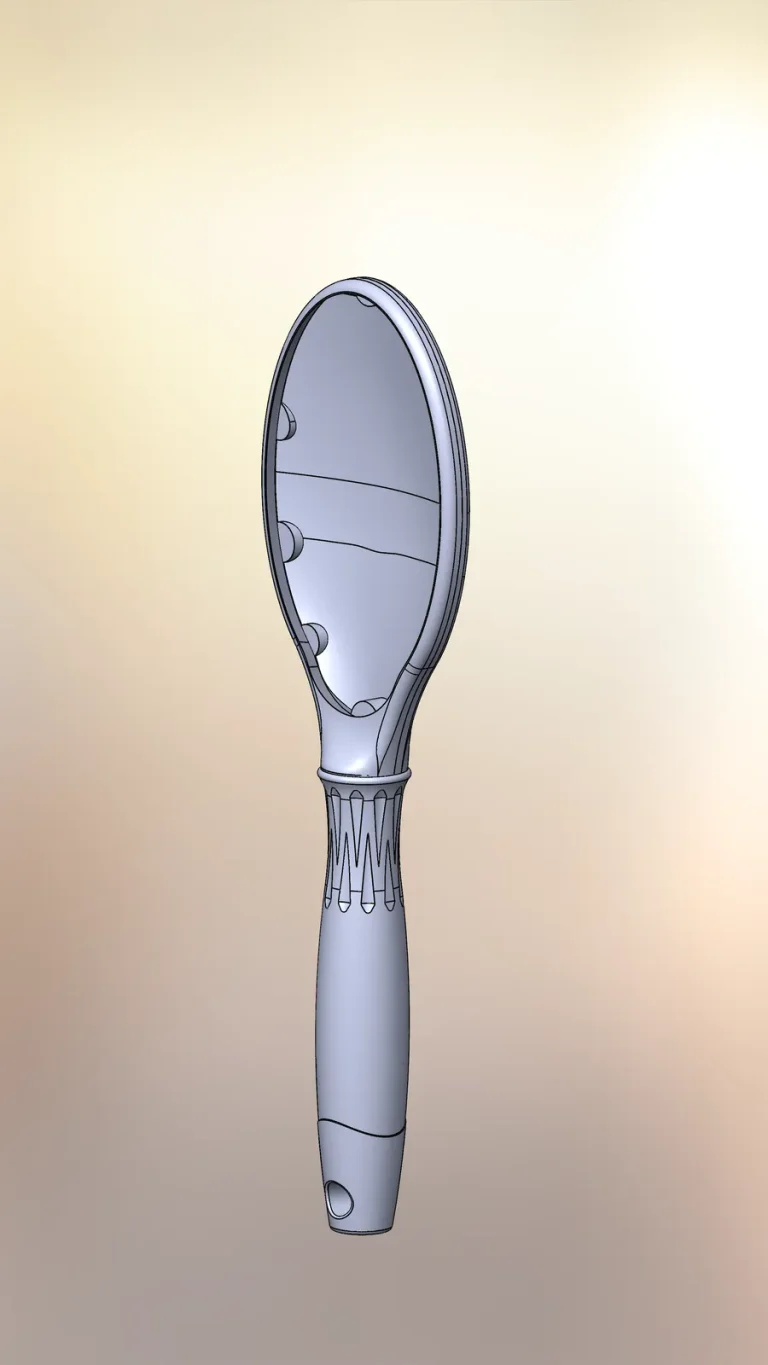 Hair brush: CAD model