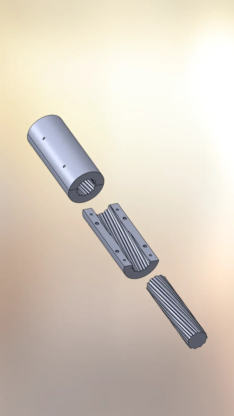 Hinge pin set: CAD model