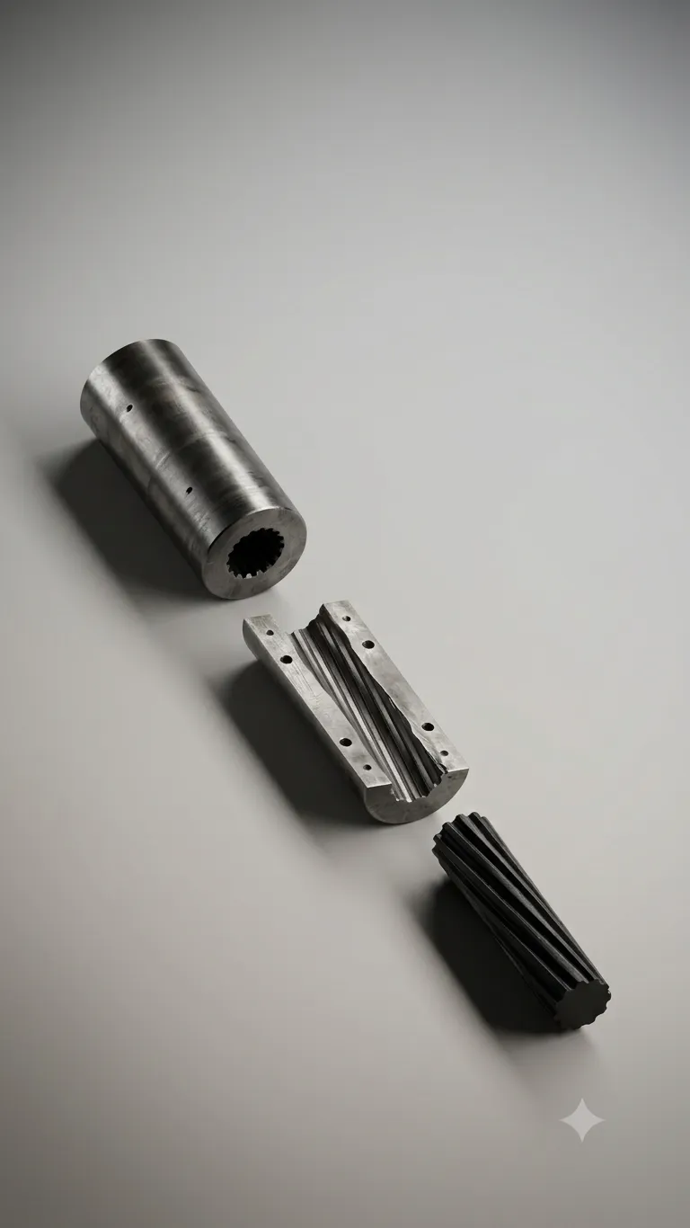 Hinge pin set: finished part