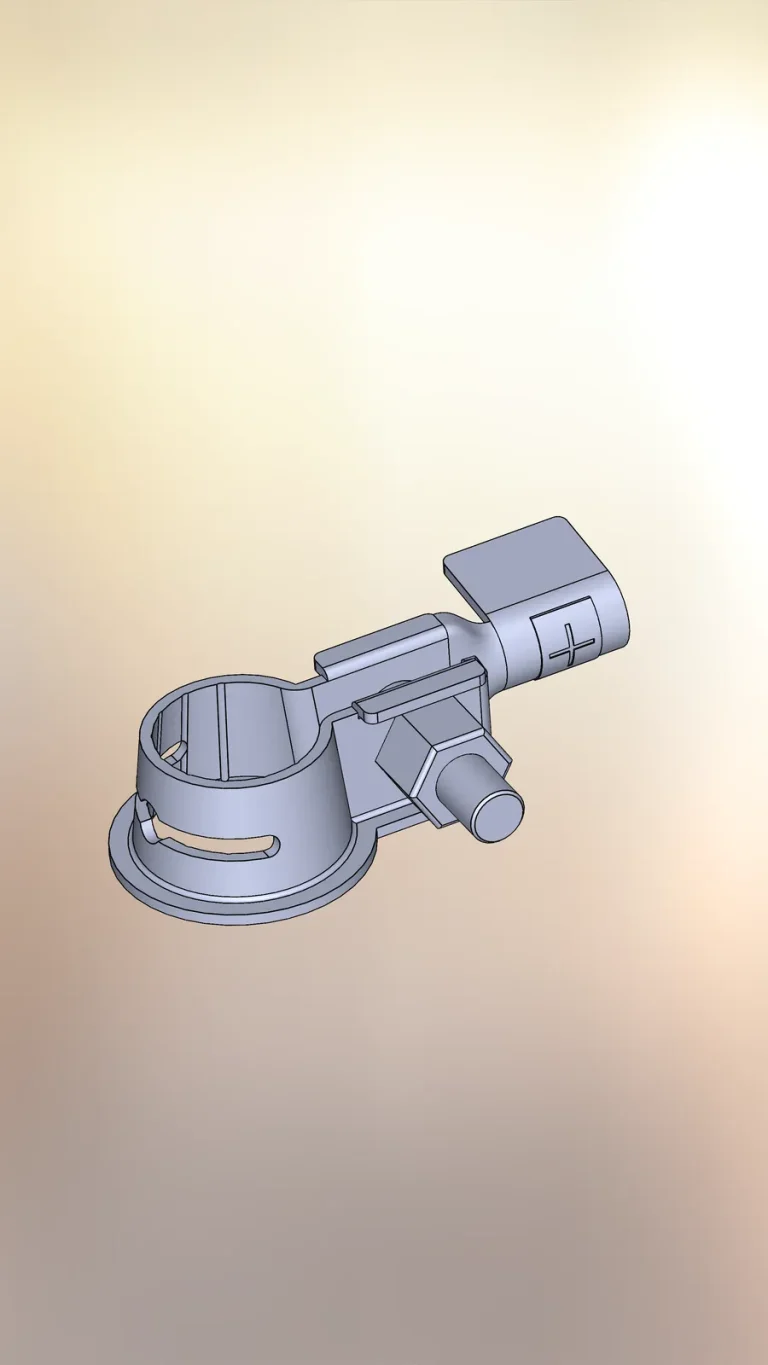 Brass hose fitting: CAD model
