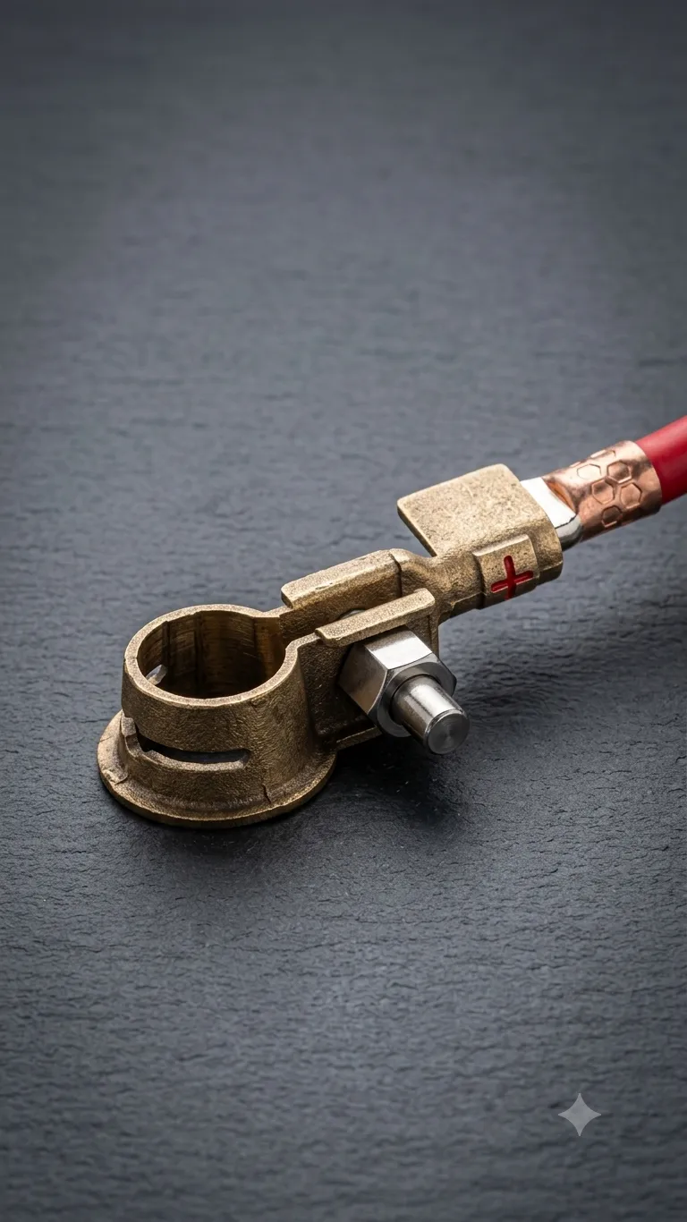 Brass hose fitting: finished part