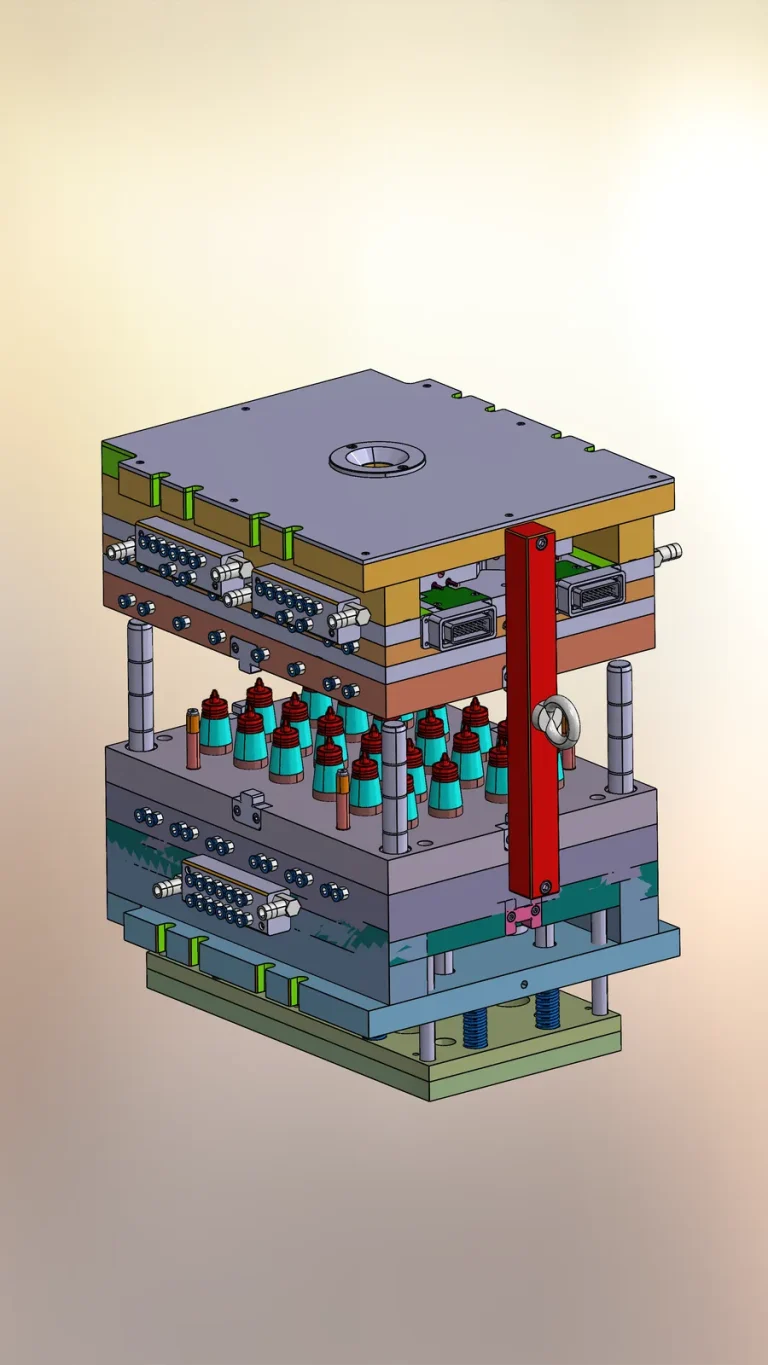 Injection mold assembly: CAD model