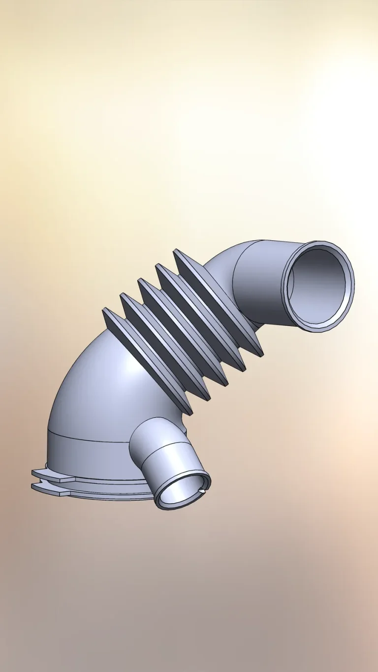 Air intake bellows: CAD model
