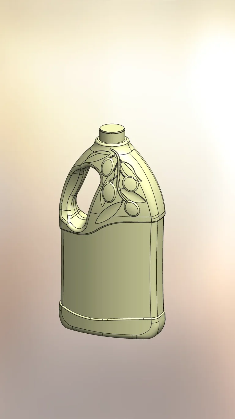 Oil jug: CAD model