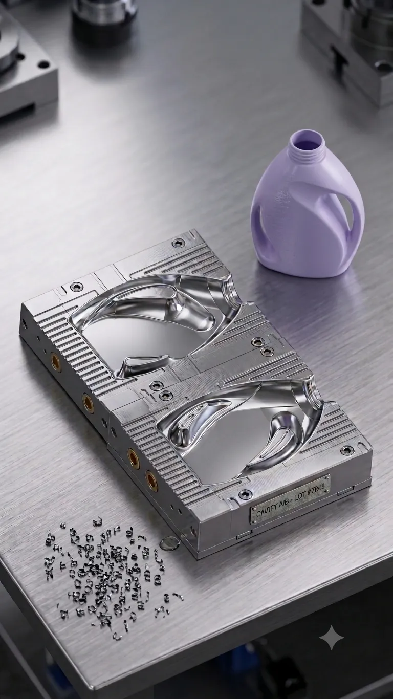 Perfume bottle mold: finished part