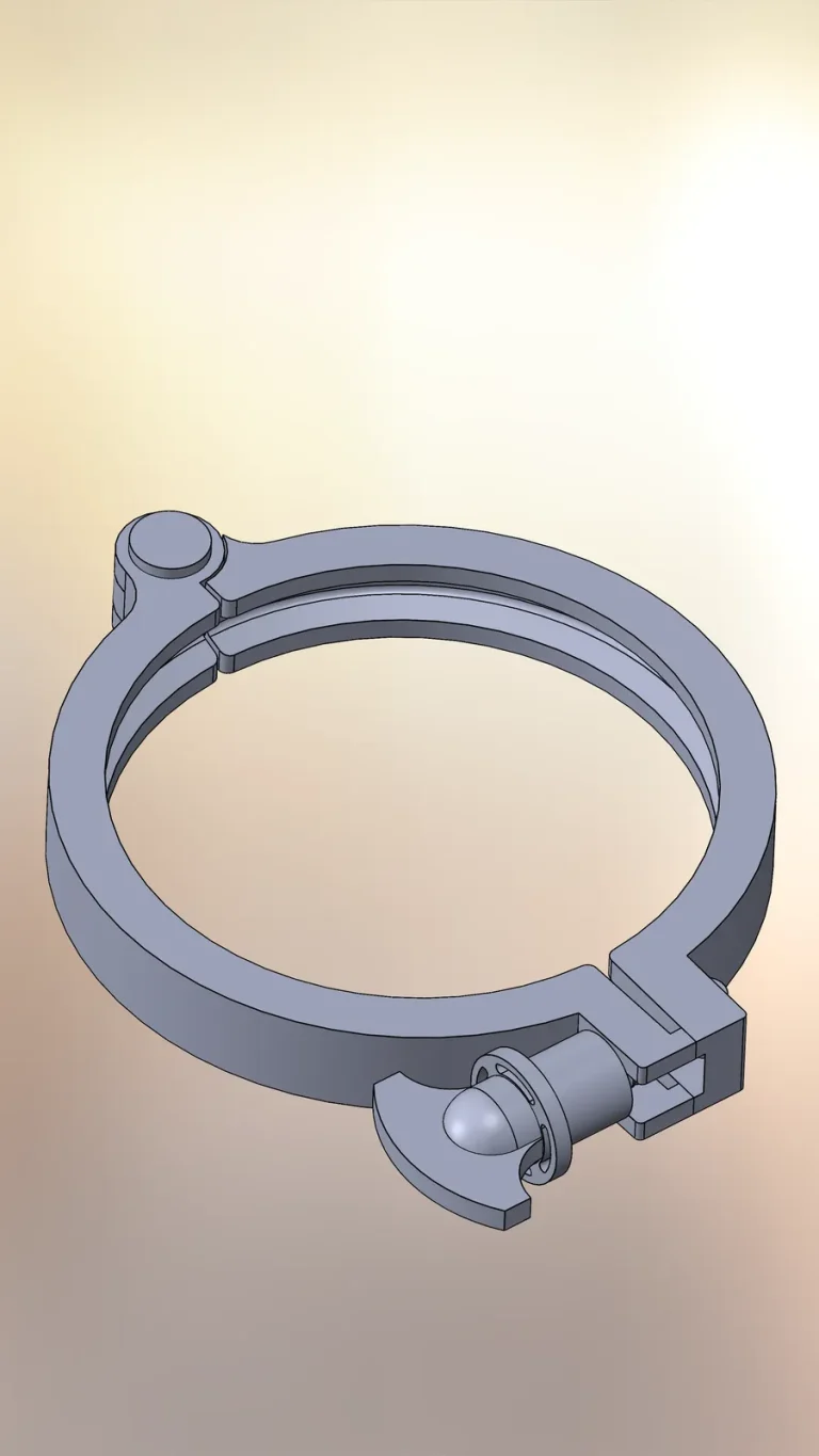 Pipe clamp: CAD model