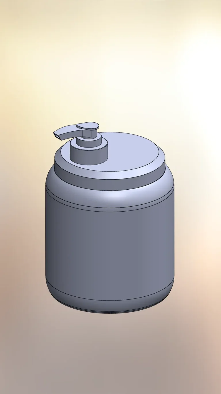 Pump bottle: CAD model