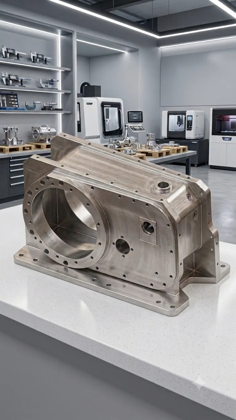Machined pump casing: finished part