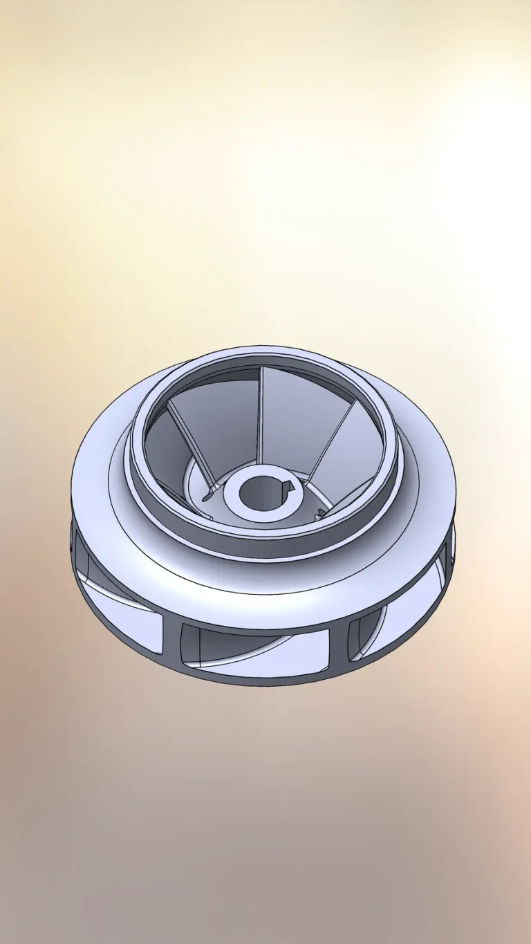 Pump impeller: CAD model