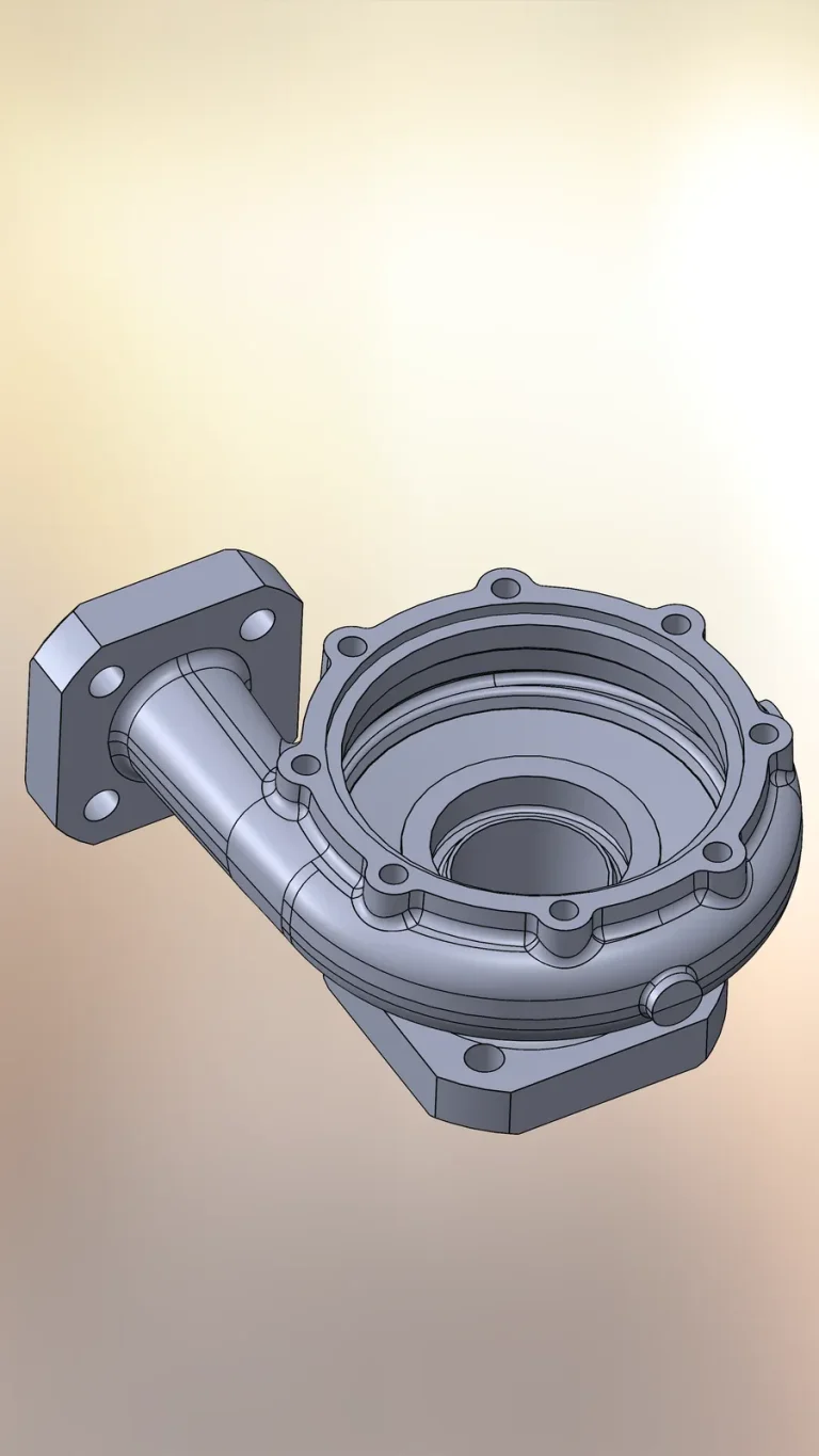Pump volute: CAD model