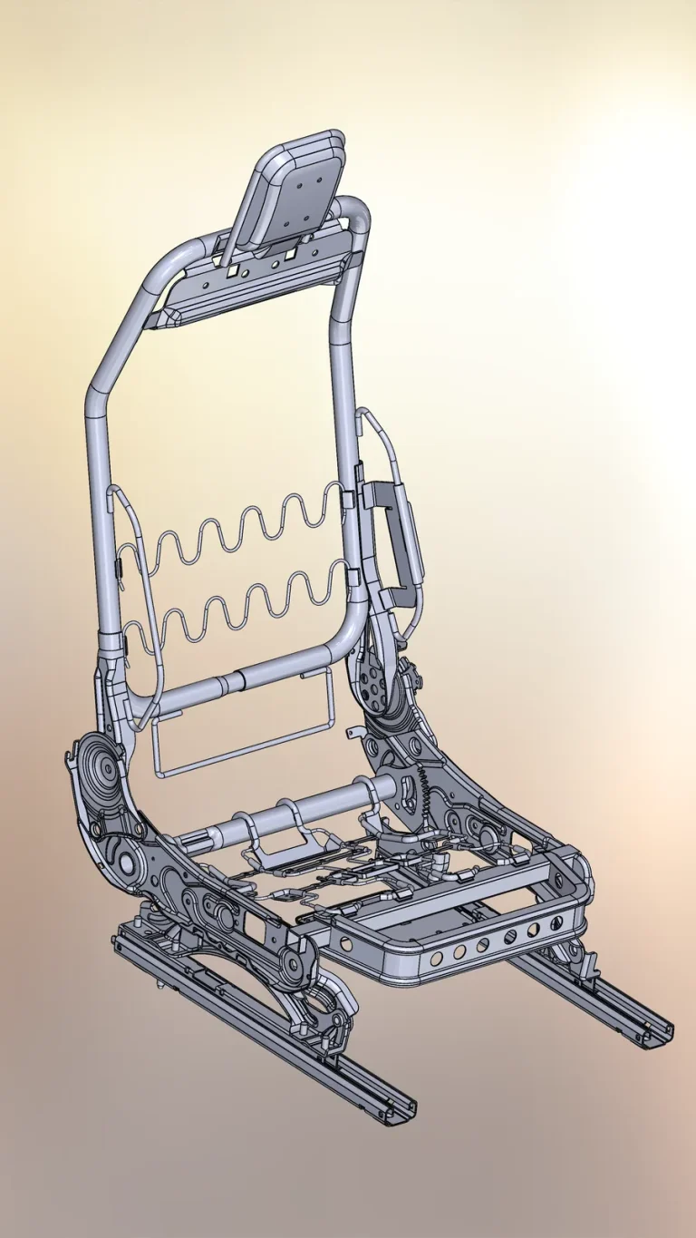 Seat frame: CAD model