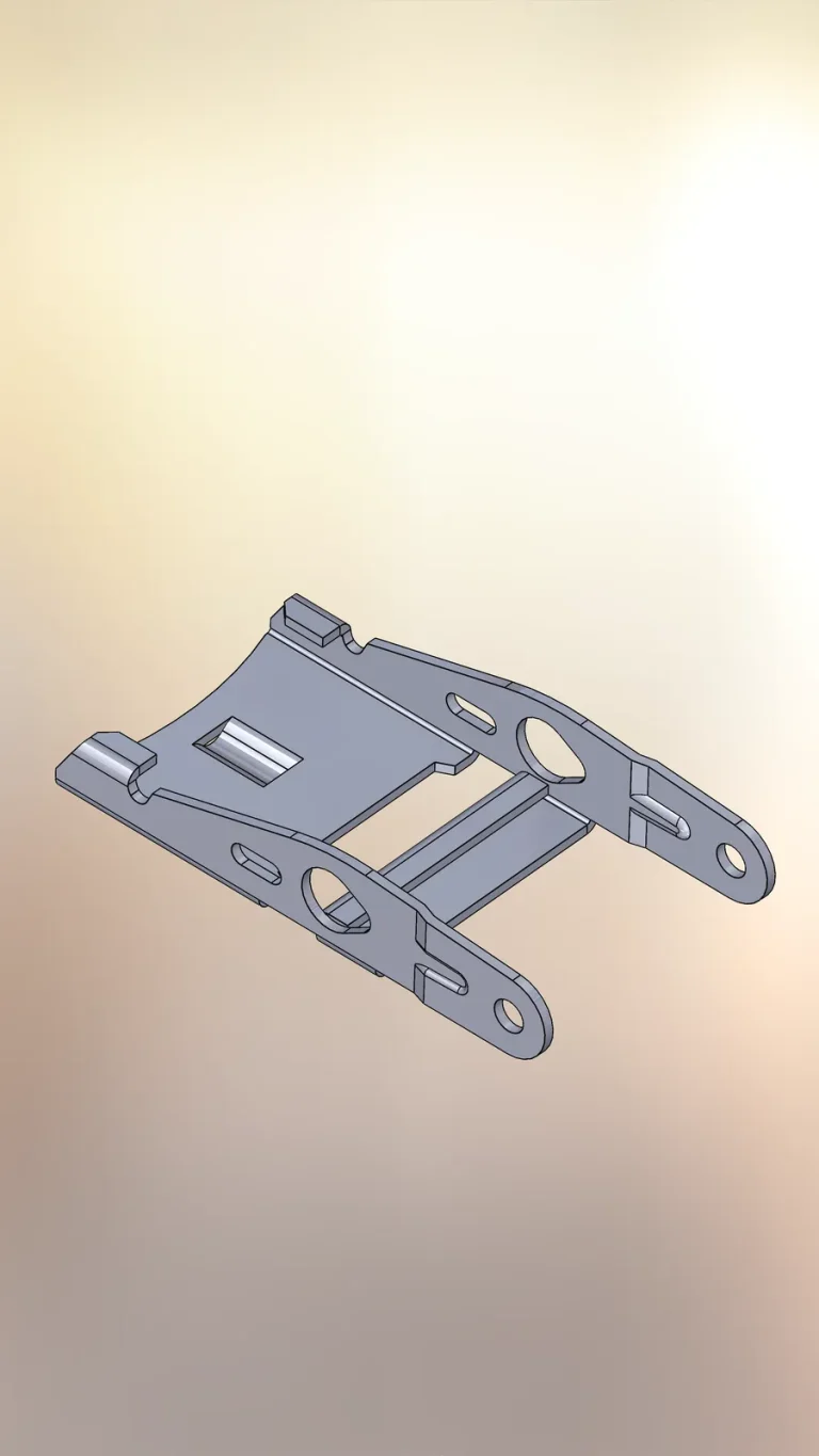 Sheet-metal bracket: CAD model