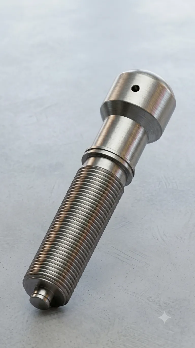 Threaded spindle: finished part