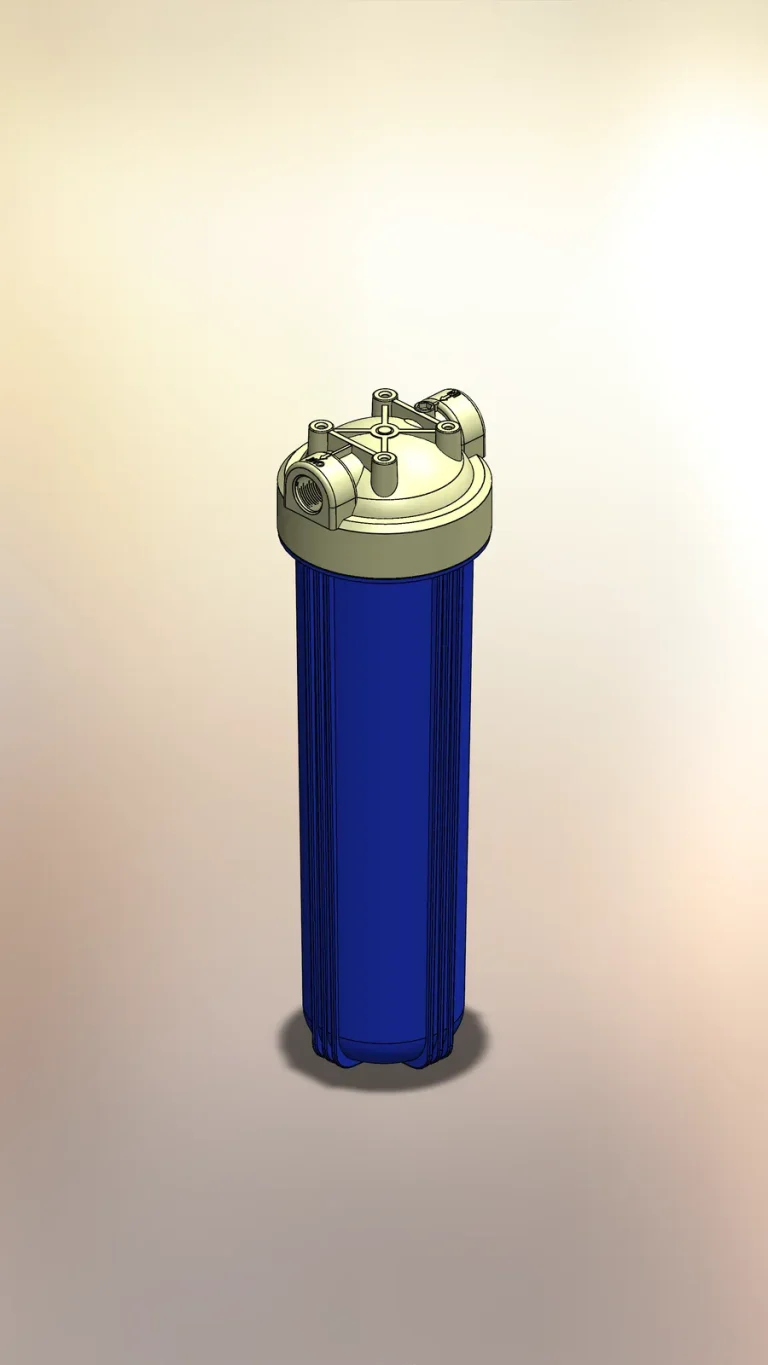 Water filter housing: CAD model